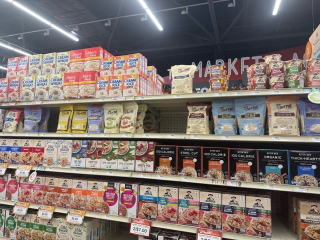 Shelf where Bob’s chia seeds might be displayed