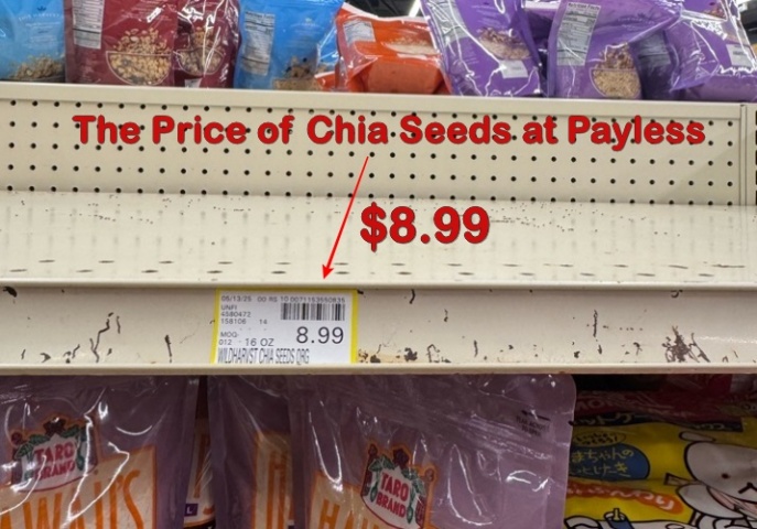 The Price of Chia Seeds at Payless