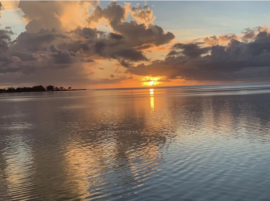 メリッソ桟橋からのサンセットです