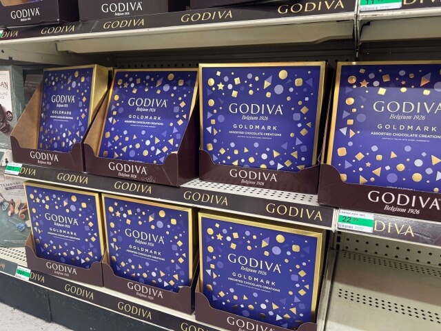 ｋマートにあるゴディバのチョコレートです。