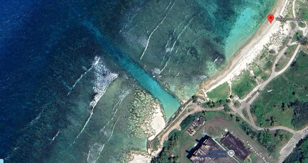 タンギソンビーチの写真マップ