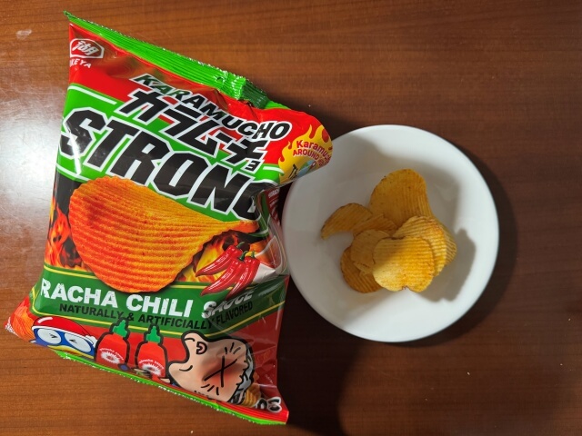 This is the Karamucho Sriracha flavor you can find in Guam. The chips are thick