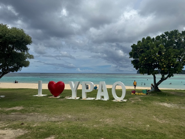 グアムで人気のイパオビーチです。