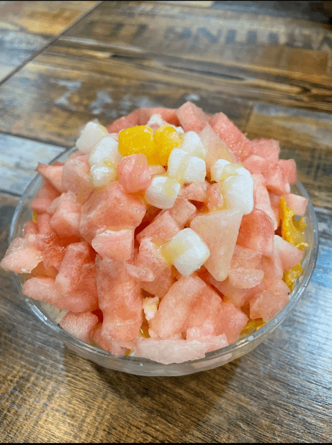 スノウベリーで食べたスイカのかき氷です。