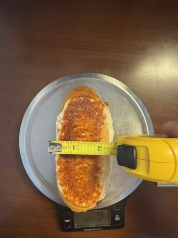 Length of the Japanini bread in inches