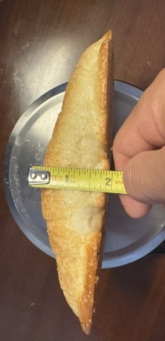 Thickness of Cookies S&B Roll