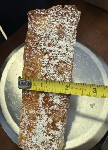Thickness of the French toast