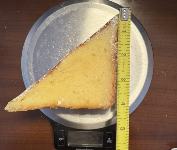 Length of the French toast
