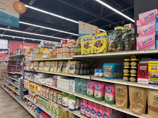 Final step: You’ll see the Joyva Tahini on the top shelf here