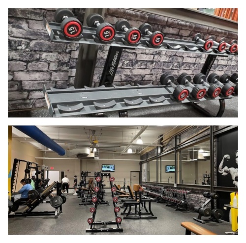 Gym machines at Paradise Fitness Tumon.