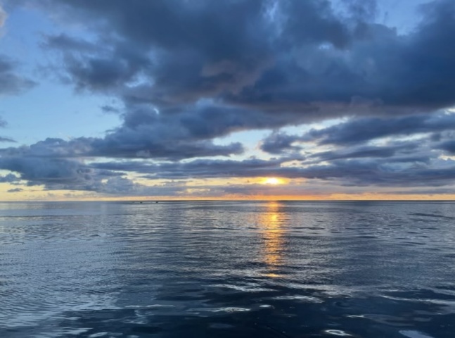 メリッソ桟橋からのサンセットの写真