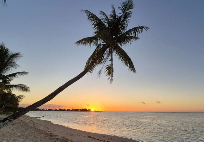 TUREcafeからのサンセットの眺め