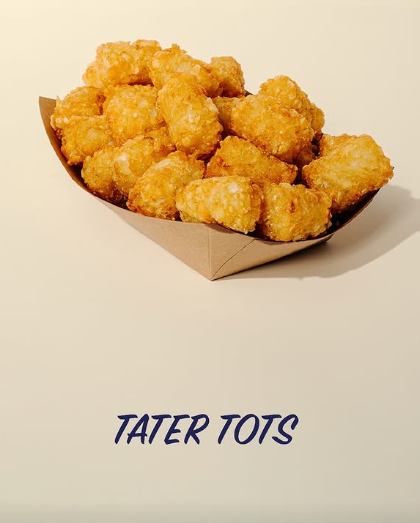 TATER TOTS はハッシュドポテトのような味わい