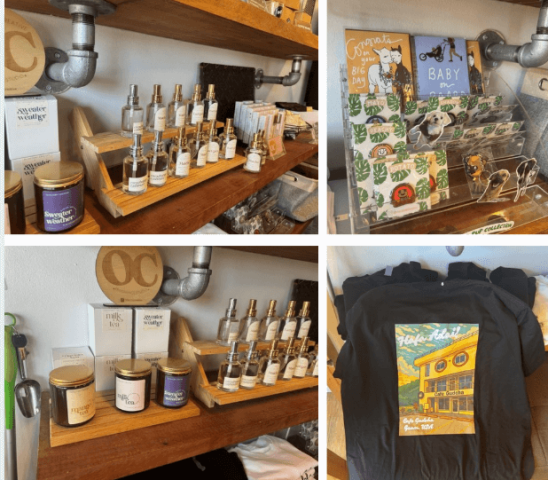 カフェグチャで販売されていた各種グッズです。