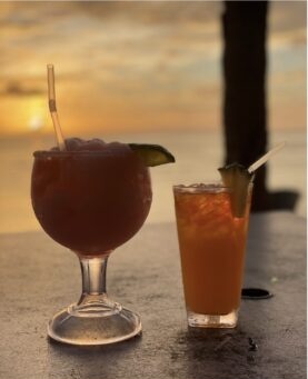 ザ・ビーチでの素晴らしいサンセットタイムの風景。